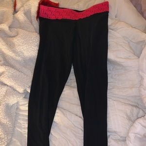 Victoria’s Secret Pink Yoga Leggings Black Pants M
